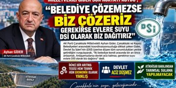 MİLLETVEKİLİ GİDER SON NOKTAYI KOYDU ; “BELEDİYE ÇÖZEMEZSE BİZ ÇÖZERİZ GEREKİRSE EVLERE SUYU DSİ OLARAK BİZ DAĞITIRIZ”