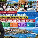 ÇTSO ADAYI TURGAY KILIÇ ; “BOZCAADA’YI DİNLEDİK, ÇÖZÜMLERİMİZİ ORTAYA KOYDUK, BOZCAADA DEĞİŞİME HAZIR”
