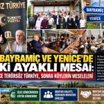 GİDER’DEN BAYRAMİÇ VE YENİCE’DE İKİ AYAKLI MESAİ: ÖNCE TERÖRSÜZ TÜRKİYE, SONRA KÖYLERİN MESELELERİ