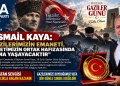 İsmail Kaya: Gazilerimizin Emaneti, Milletimizin Ortak Hafızasında Daima Yaşayacaktır