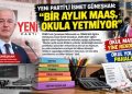 YENİ PARTİ’Lİ İSMET GÜNEŞHAN: “BİR AYLIK MAAŞ, OKULA YETMİYOR”