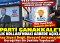 AK Parti Çanakkale’den Gençlik Kolları’ndaki Arbede Açıklaması: “Olay Siyasi Değil, Bireysel Anlaşmazlık.Gereği Net Bir Şekilde Yapılacak”