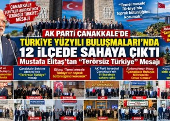 AK Parti Çanakkale’de Türkiye Yüzyılı Buluşmaları’nda 12 İlçede Sahaya Çıktı: Mustafa Elitaş’tan “Terörsüz Türkiye” Mesajı